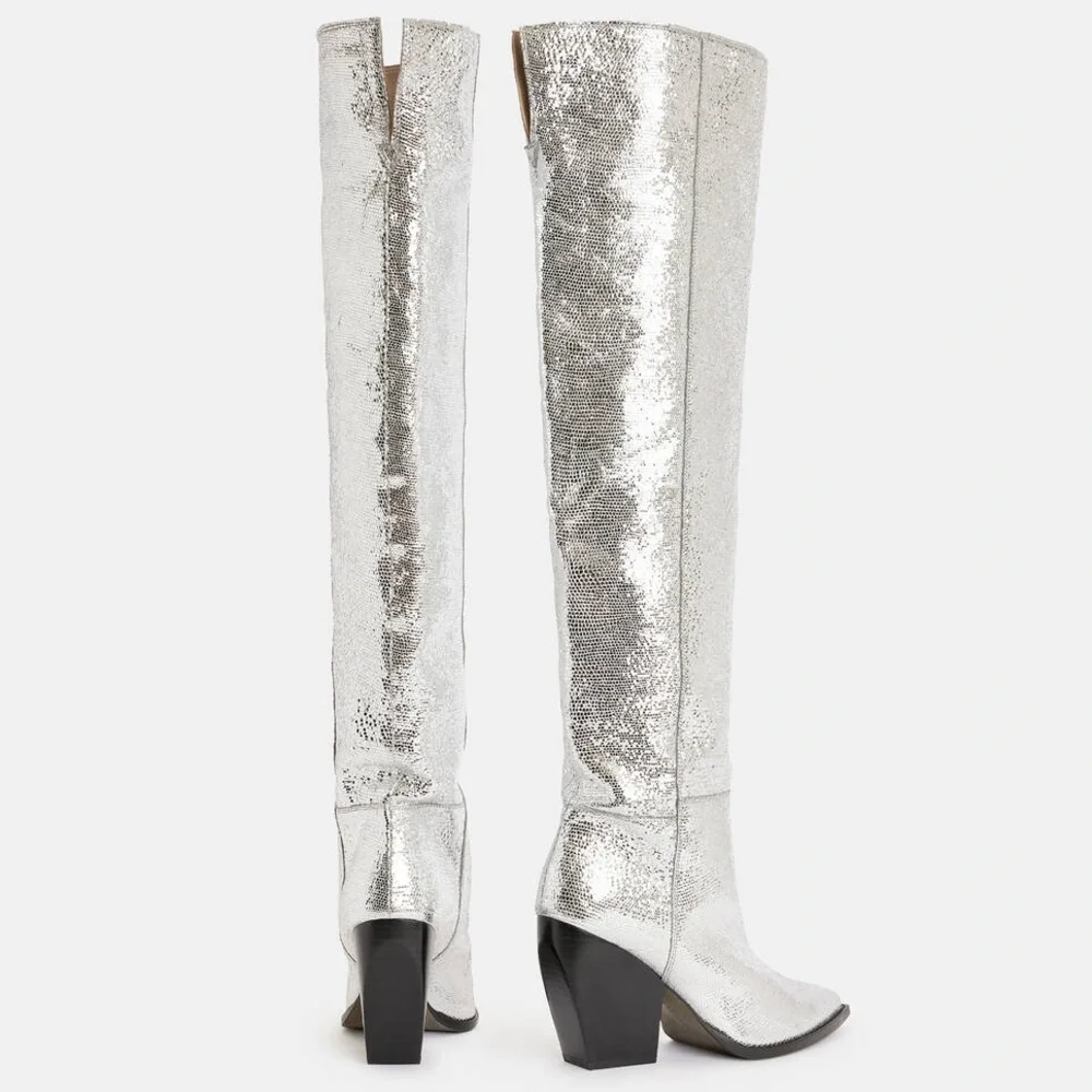 ALL SAINTS Leather OTK Boots